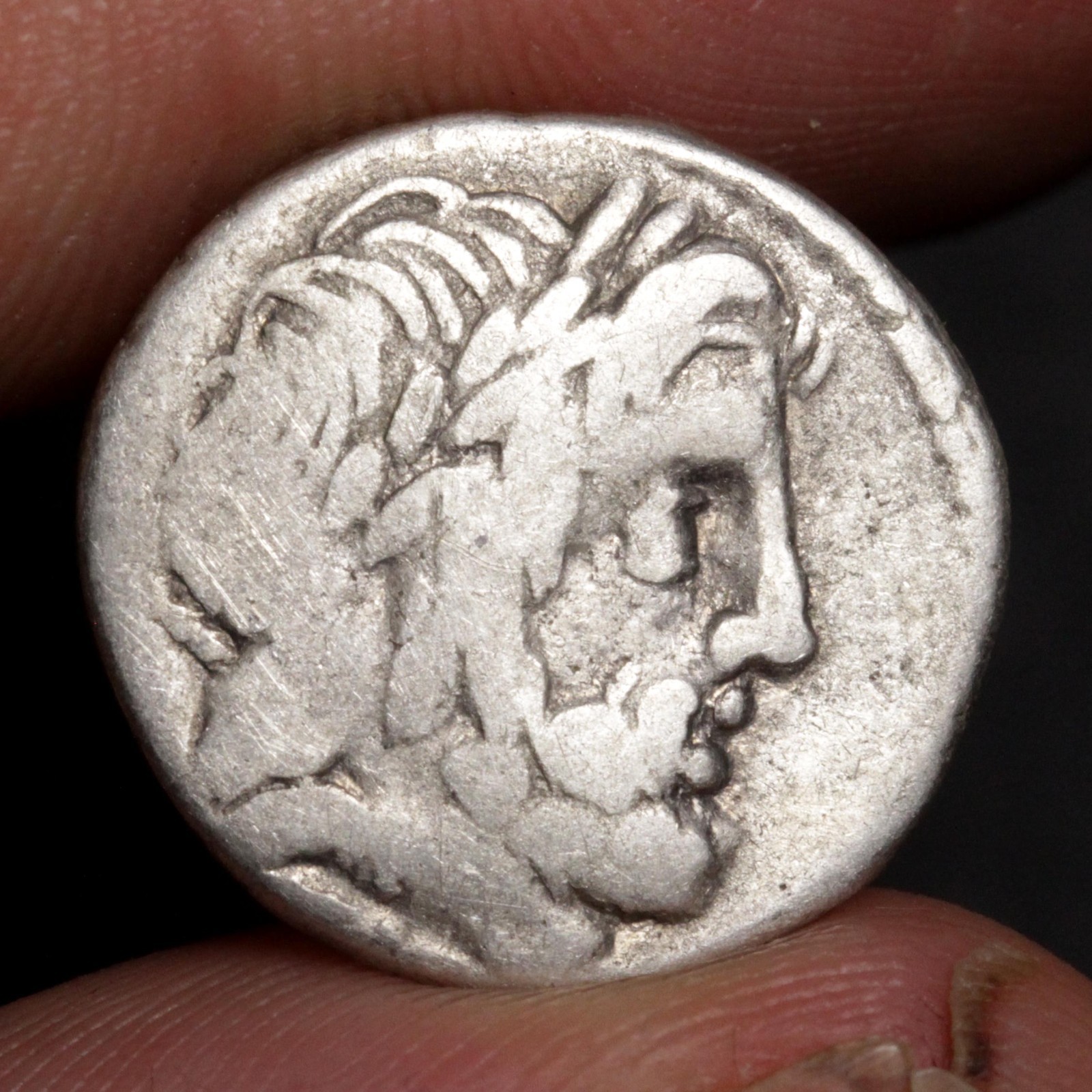 Jupiter King of the Gods Denarius 87BC Ancient Roman Republic Silver Coin Dossen