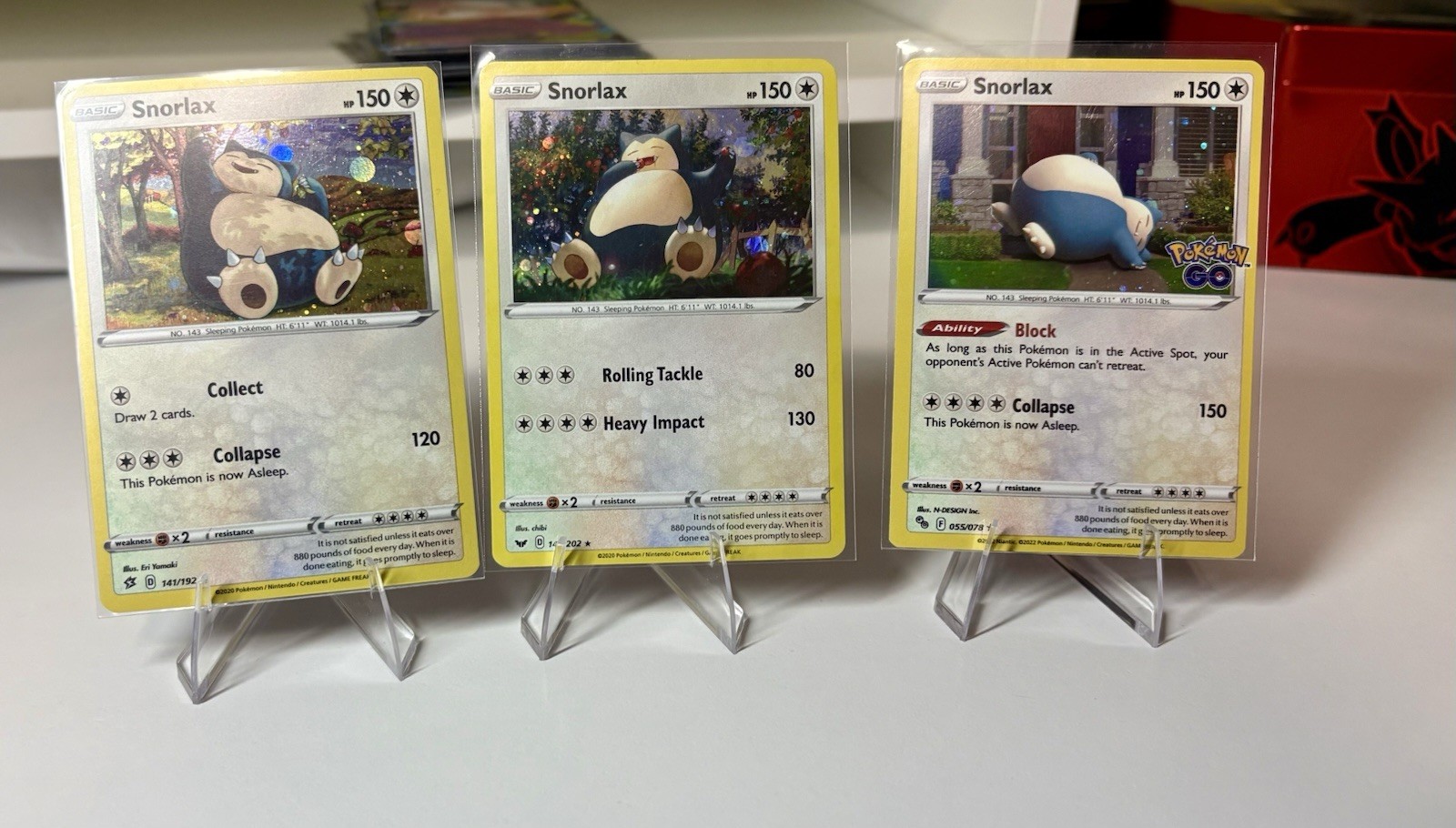 Pokémon TCG Snorlax Cosmos Foil Promo 3 Card Set Pokémon TCG Snorlax Cosmos Foil Promo 3 Card Set