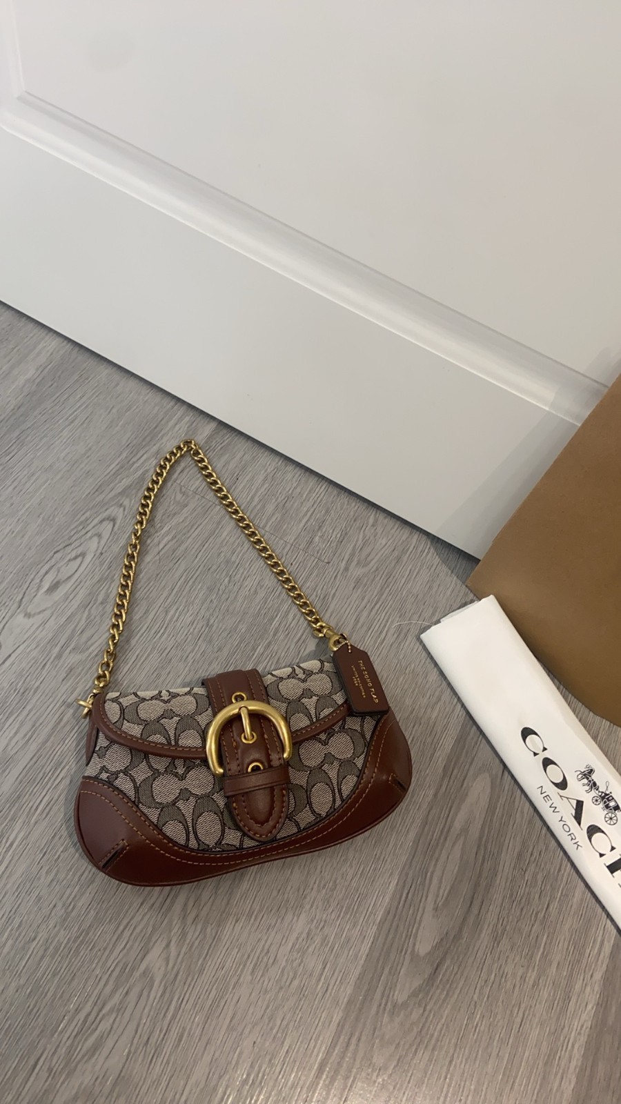 Coach Shiny surface small baguette pack CAN45 Birdget - FashionableCrossbodyBag Coach Shiny surface small baguette pack CAN45 Birdget - FashionableCrossbodyBag