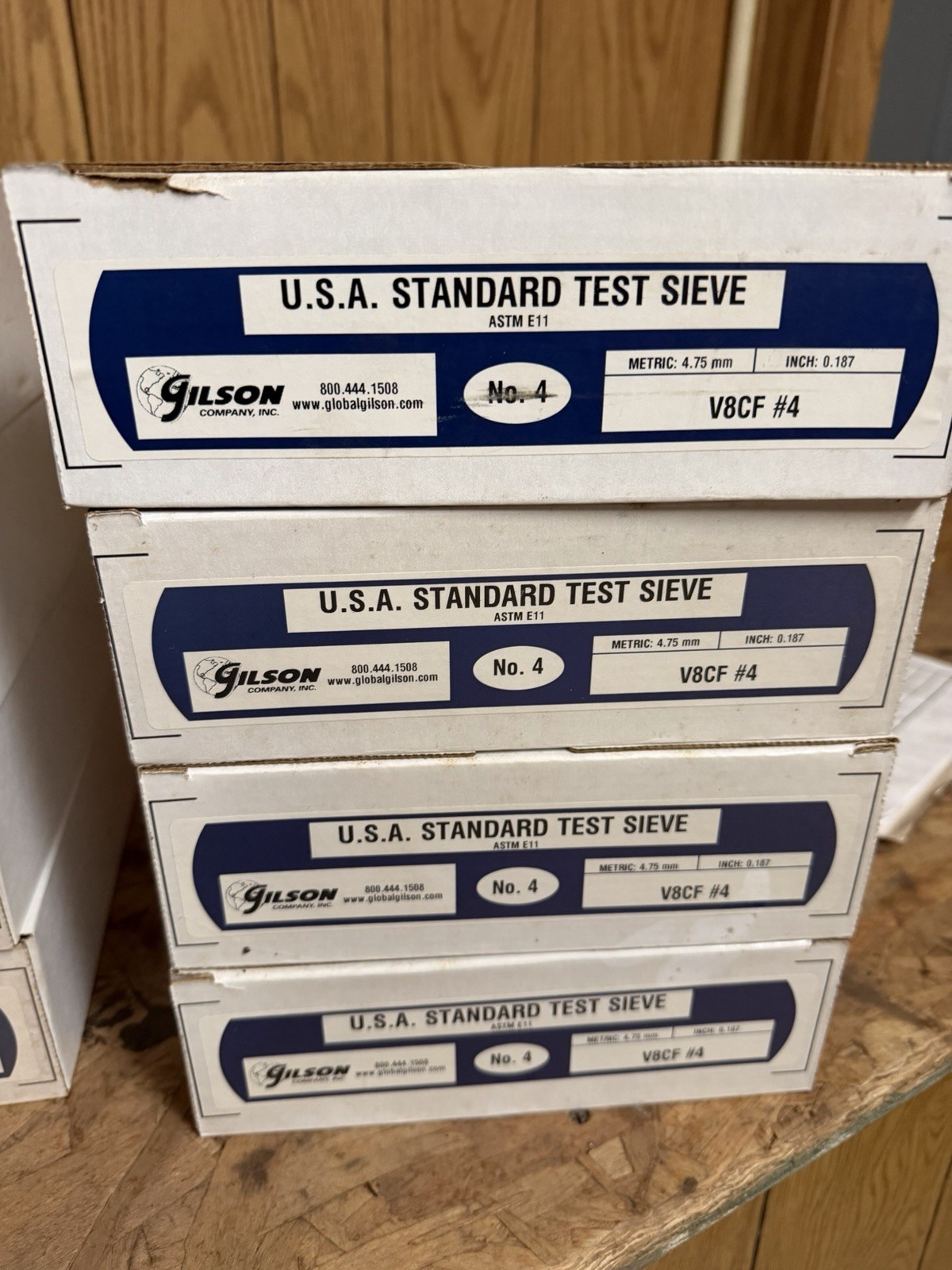 Gilson Company USA Standard Test Sieve No. 4