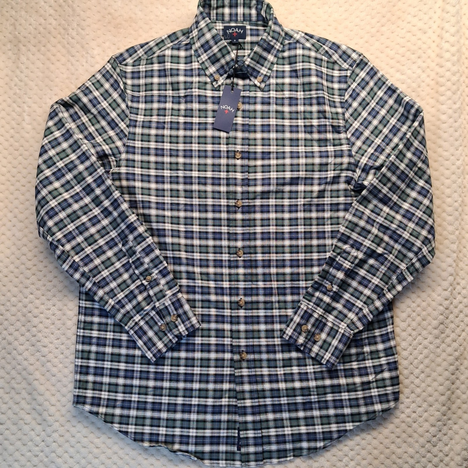 Noah NYC Western Oxford Button Down Tartan Plaid Shirt Long Sleeve Men’s Size S Noah NYC Western Oxford Button Down Tartan Plaid Shirt Long Sleeve Men’s Size S