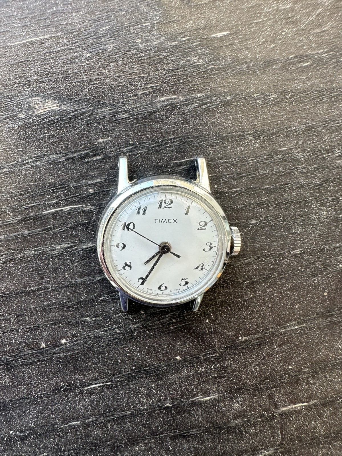 Timex Watch Head Only - Running Condition - Classic White Dial⁠