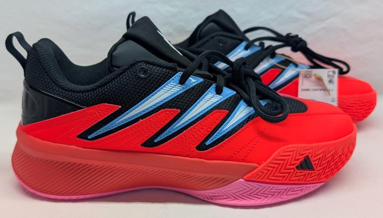 Men\'s Adidas Dame Certified 3 J\'s - Low Solar Red, Size 7 - New