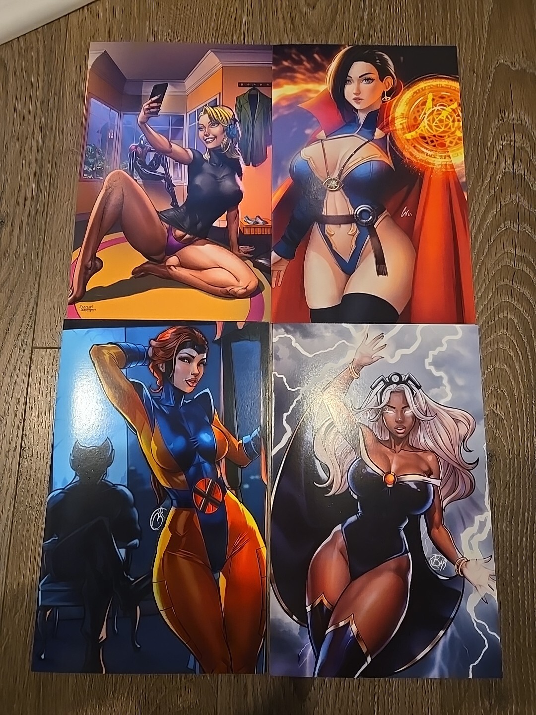 Marvel Ladies Virgin Set Duty Calls Girls Gwen, Storm, Jean Grey & Dr. Strange 