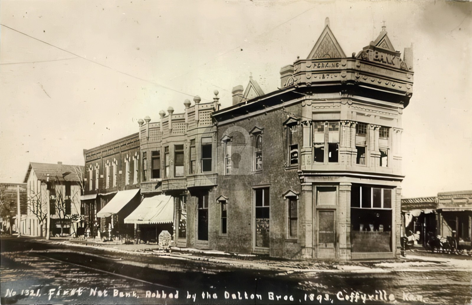1910s Coffeyville KS Kansas Bank Robbed by Dalton Bros RPPC Photo Postcard COPY 1910s Coffeyville KS Kansas Bank Robbed by Dalton Bros RPPC Photo Postcard COPY