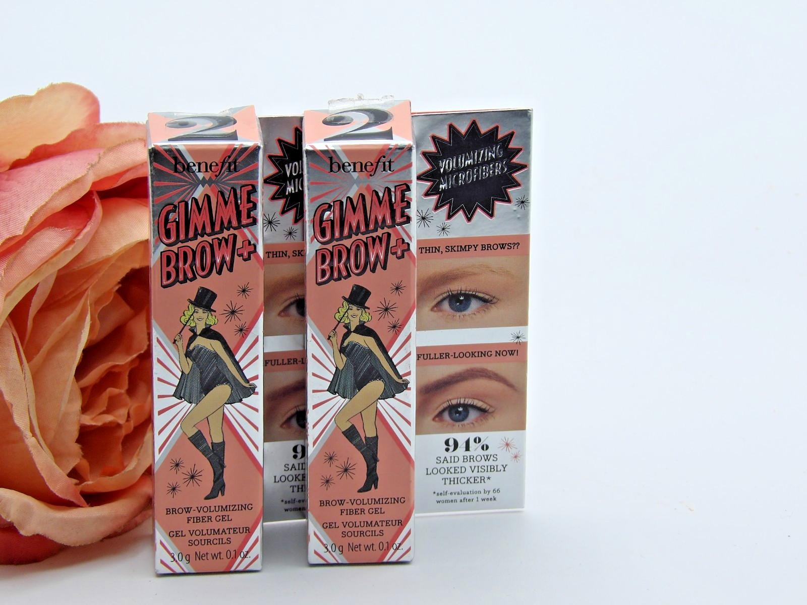 2x Benefit Gimme Brow+ Volumizing Fiber Gel # 2 ~0.1 oz New In Box Not Sealed