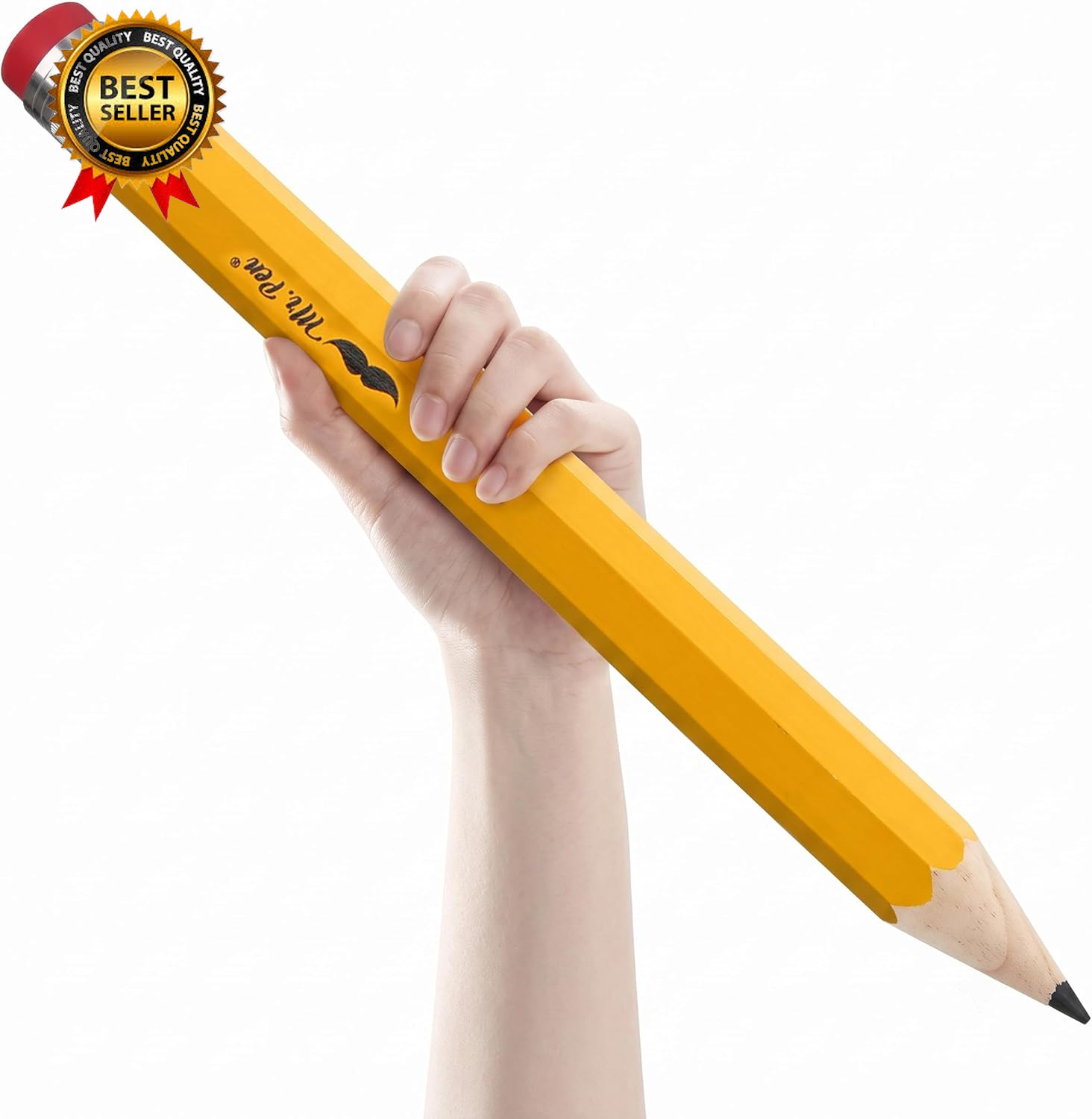 Wooden Jumbo Pencil 14 Inch Jumbo Wooden Big  Novelty Pencil with Cap...