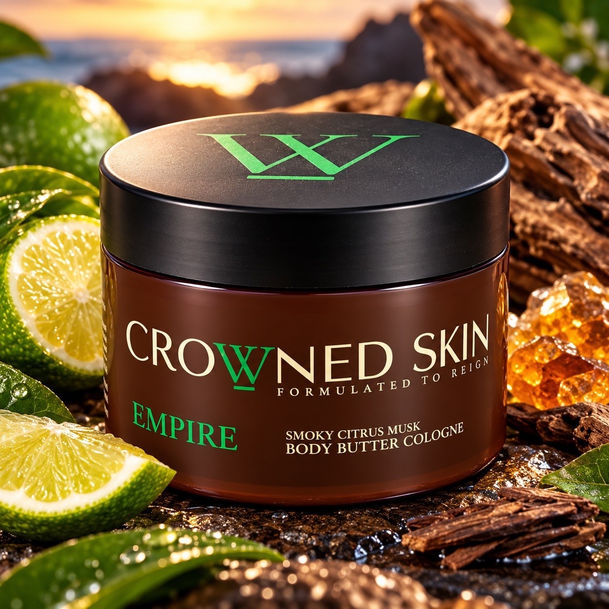 Crowned Skin EMPIRE Body Butter Cologne Fresh Nautical 4.4 oz NEW SEALED
