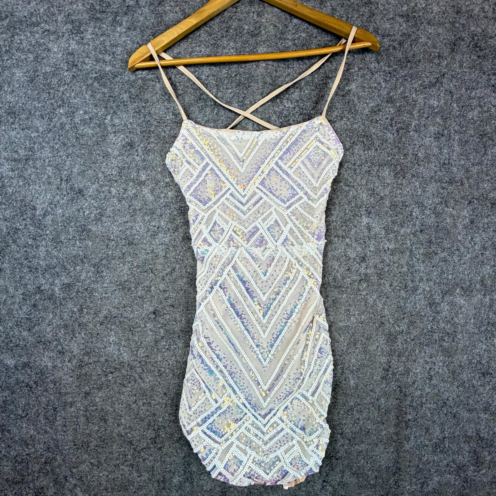 Bling Sequin Mini Dress Womens 2 Party Clubwear NYE HOCO Sparkle Shein Bae Bling Sequin Mini Dress Womens 2 Party Clubwear NYE HOCO Sparkle Shein Bae