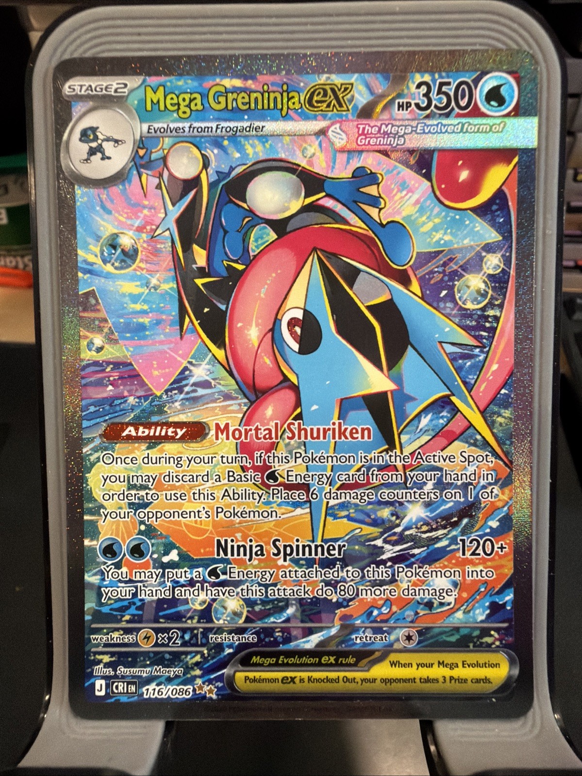 Mega Greninja EX 116/086 Special illustration Rare Holo English NM