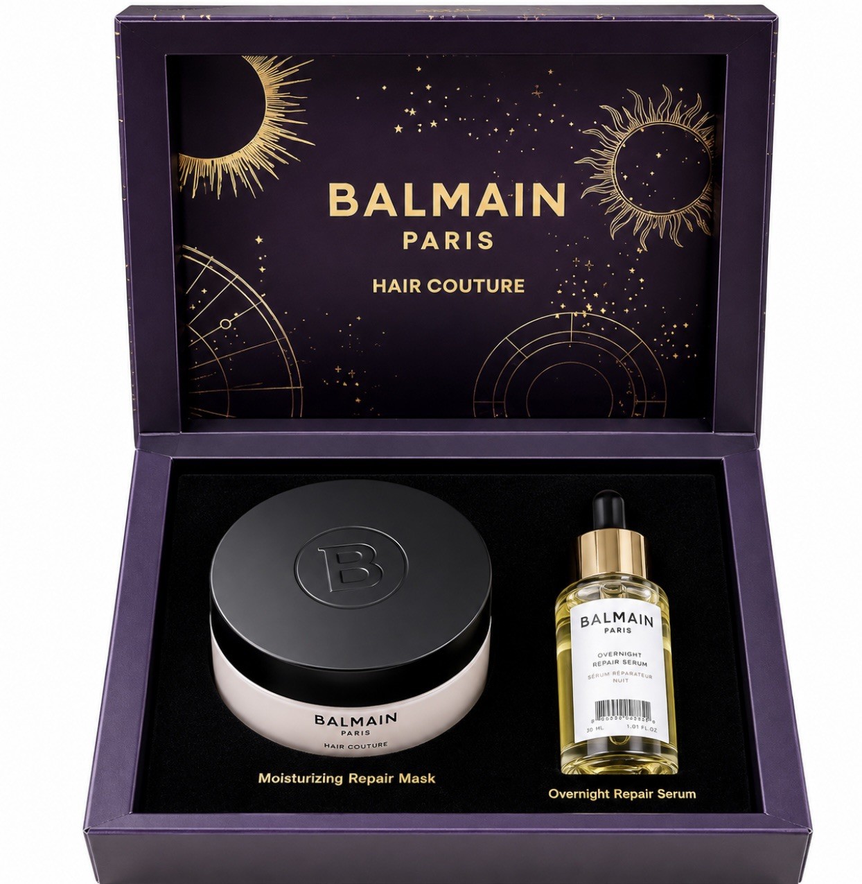 Balmain Hair Couture Muse de la Fête Overnight Repair Care Set NIB SOLD OUT SET