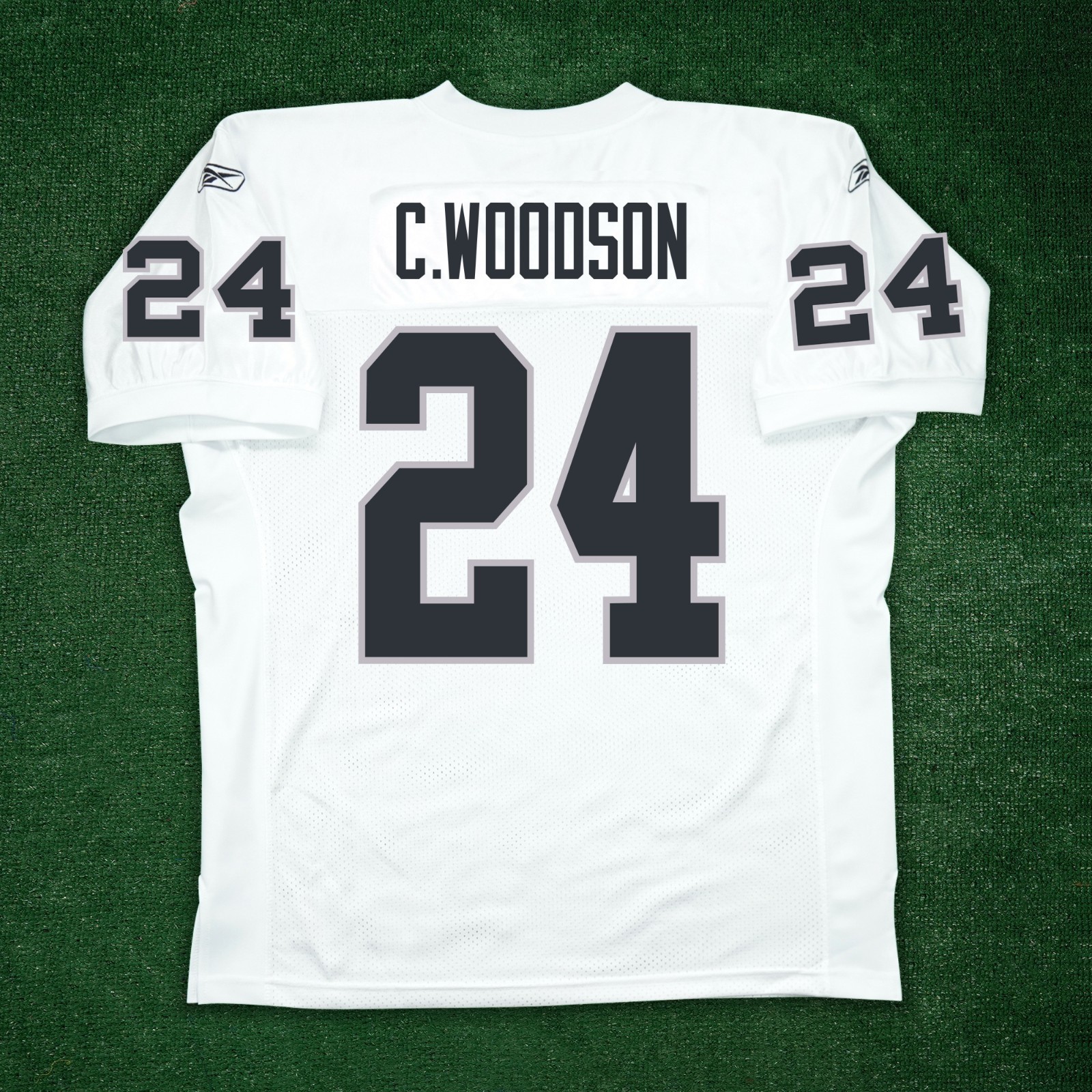 Charles Woodson Reebok NFL Oakland Raiders Authentic On-Field EQT Jersey Charles Woodson Reebok NFL Oakland Raiders Authentic On-Field EQT Jersey