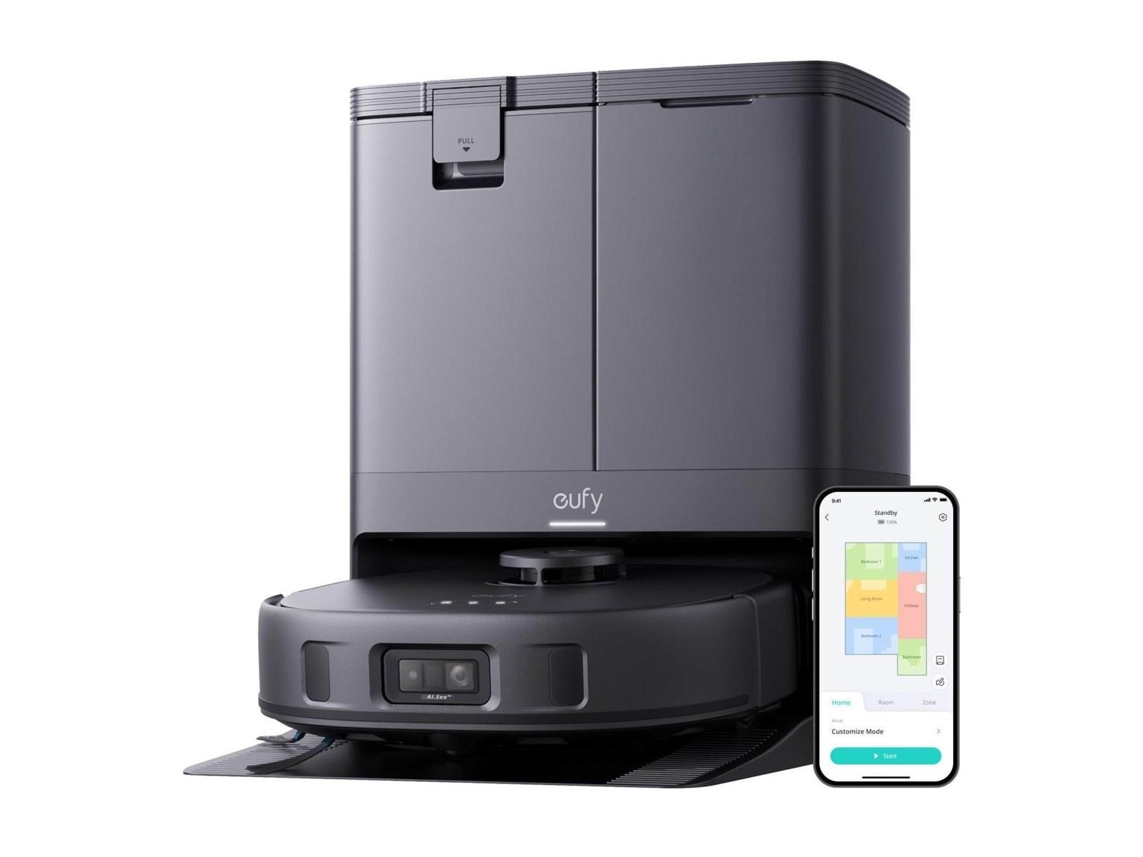 eufy X10 Pro Omni T2351 Robot Vacuum Mop 8000Pa AI Self-Emptying Black