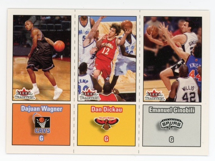 2002-03 Fleer Tradition Manu Ginobili HOF Dajuan Wagner #275 RC NM-MT++