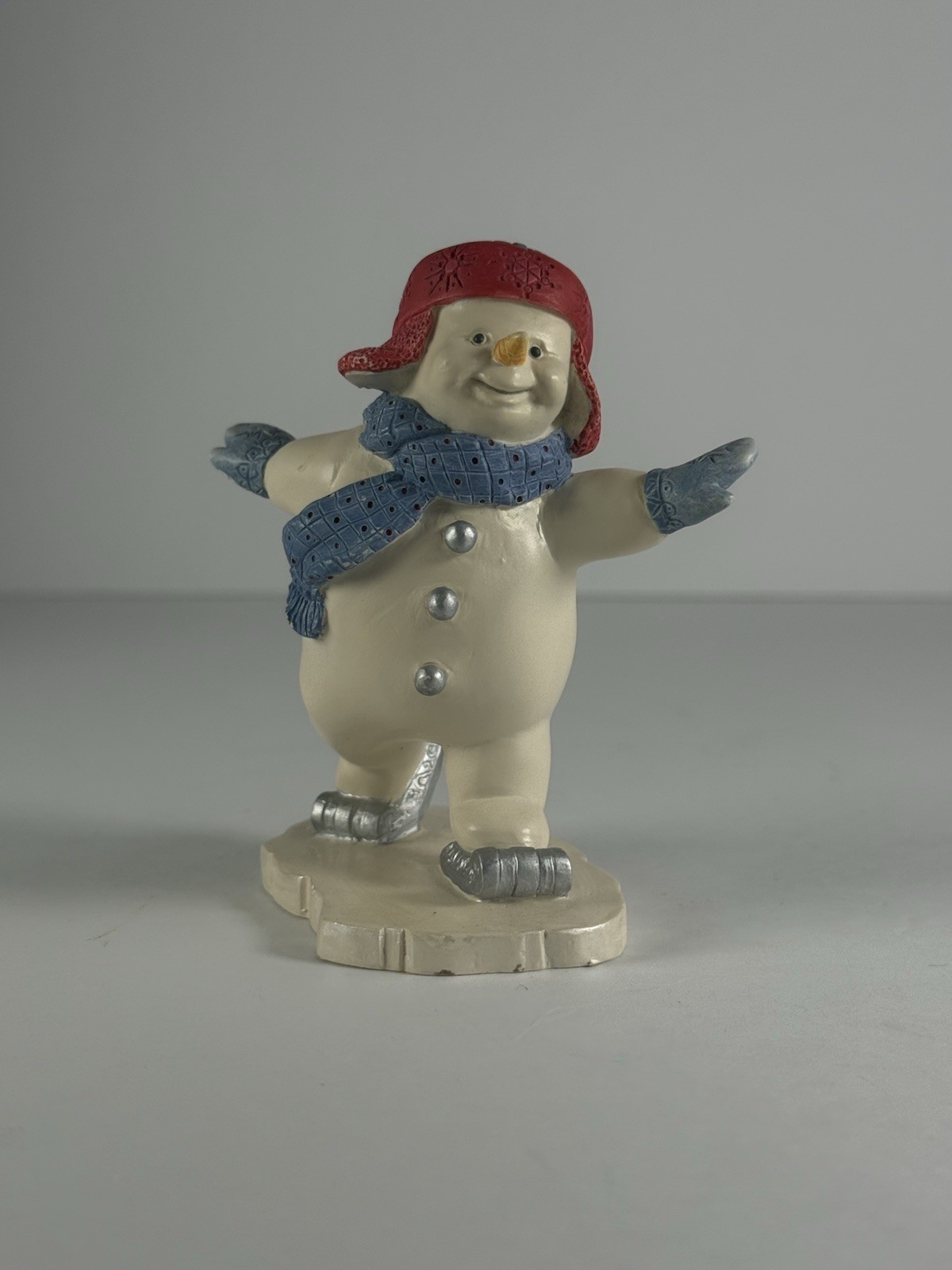 Vintage Lenox Snowman Ice Skating Figurine 2000 Christmas Porcelain Handcrafted