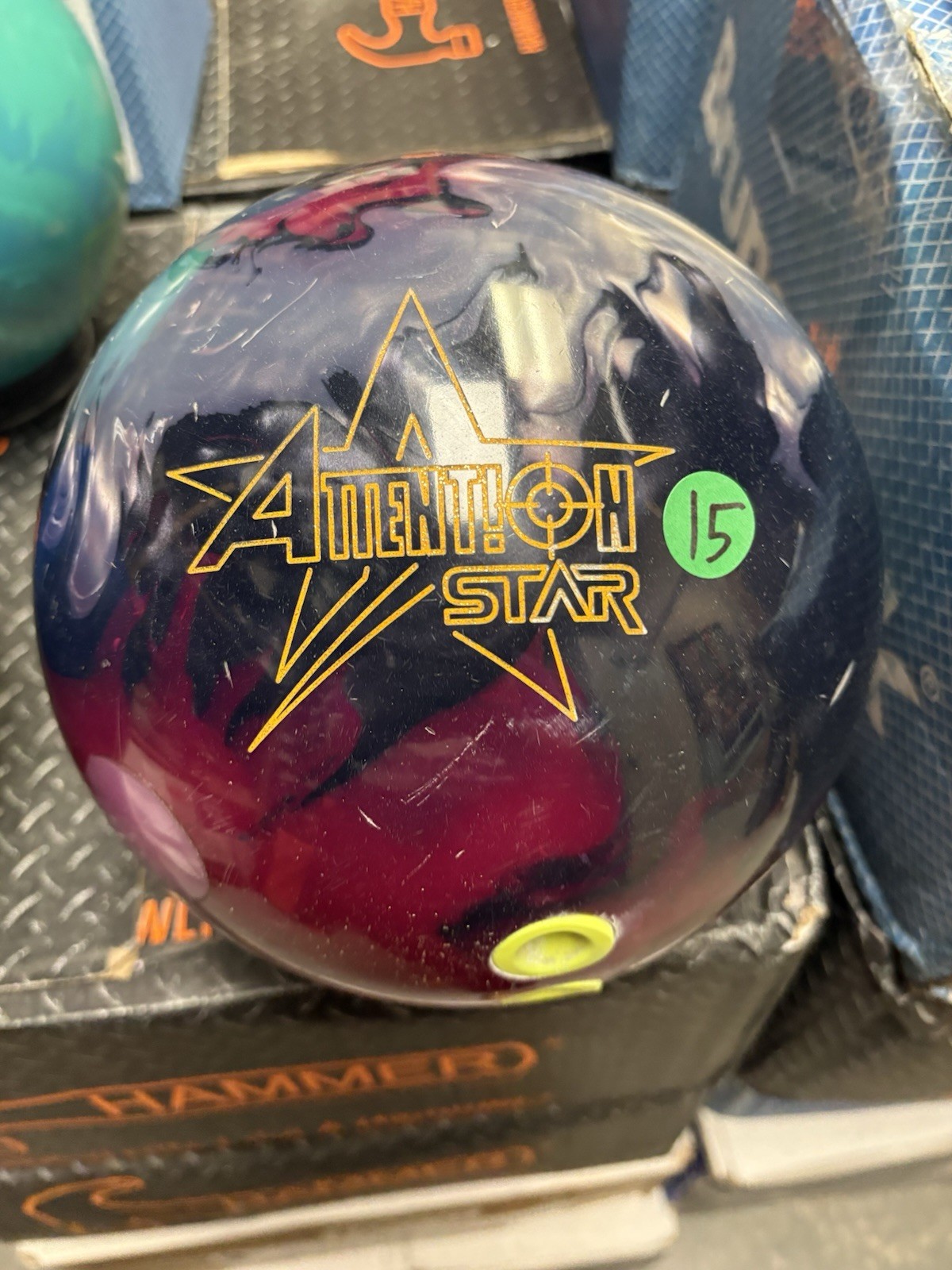 Used Roto Grip Attention Star Bowling Ball 15 Pounds