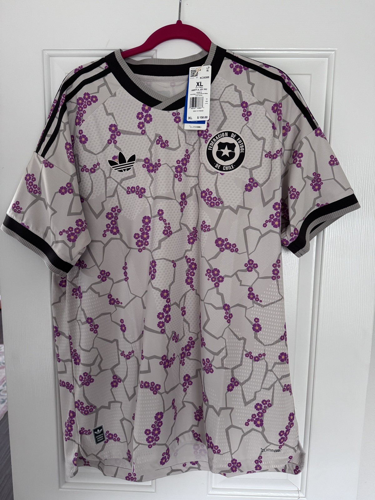 NWT Adidas Authentic Chile National Away Third Jersey Player Version KC6088