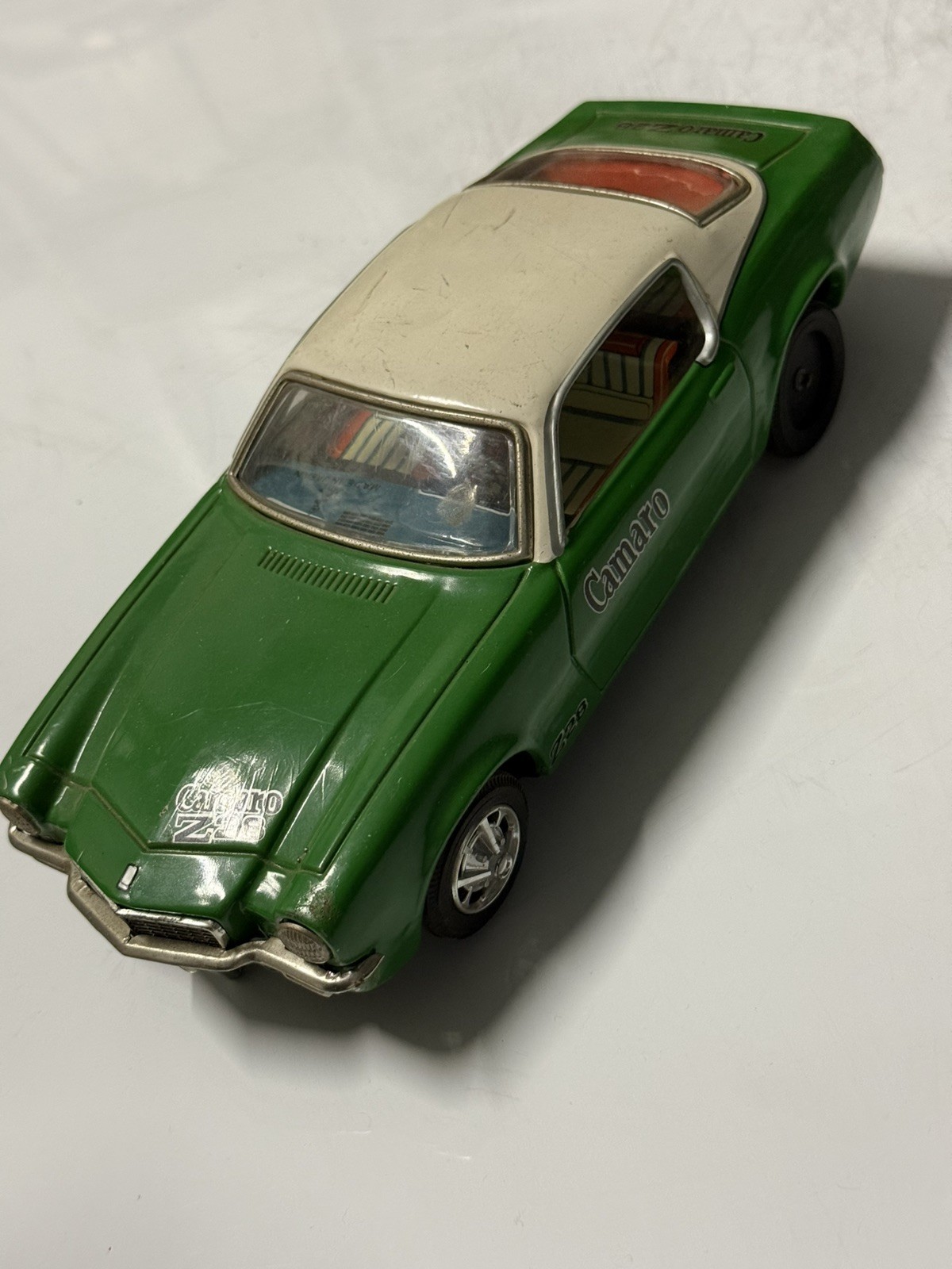 Vintage Taiyo Kogyo Japan Bump-N-Go Green Camaro Z28 Vintage Taiyo Kogyo Japan Bump-N-Go Green Camaro Z28