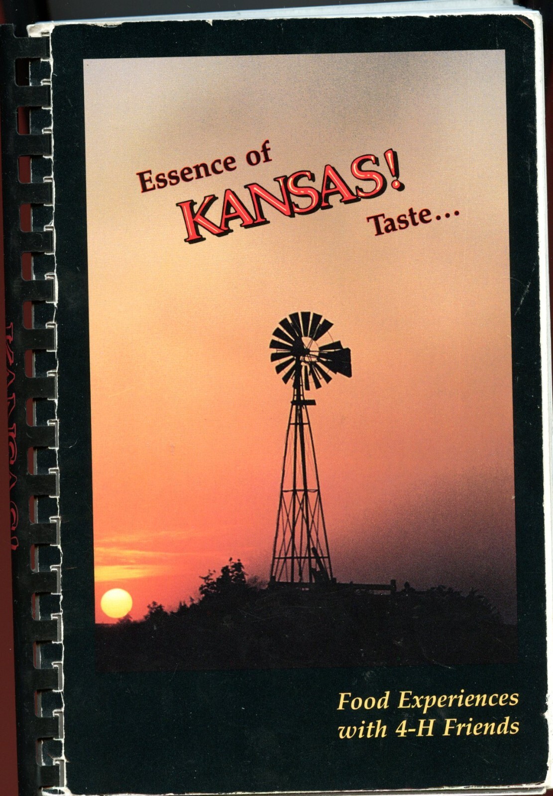 Older Kansas 4-H Friends Cookbook, Essence of Kansas Taste, Nice Cond