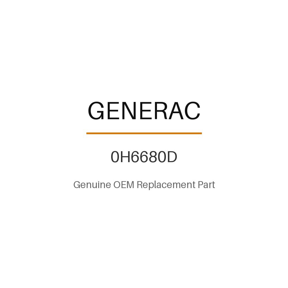Generac 0H6680D Assembly Center for 2010 Air Cooled Home Standby Generators Generac 0H6680D Assembly Center for 2010 Air Cooled Home Standby Generators