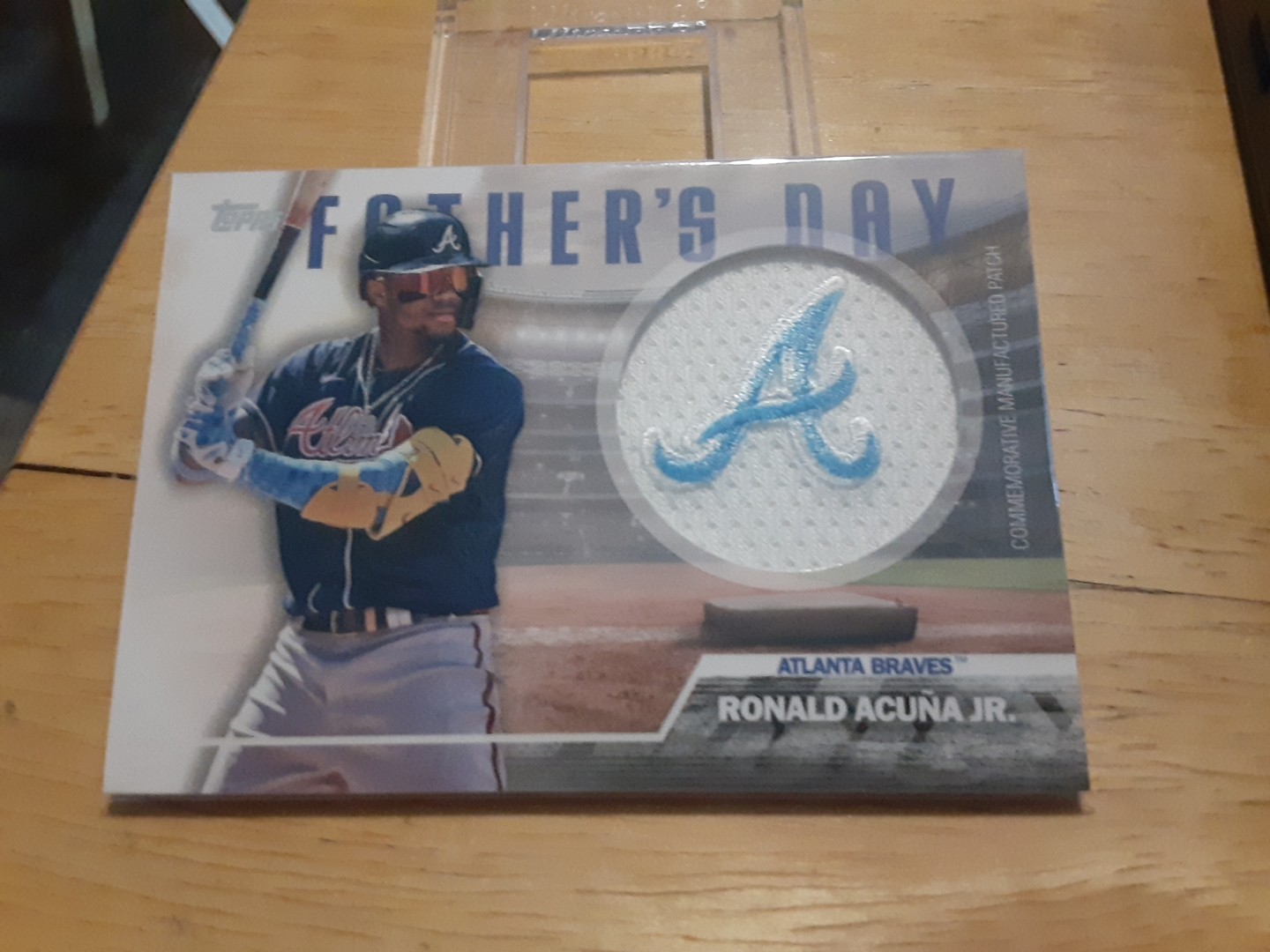 Ronald Acuna Jr 2023 Topps Fathers Day Patch #FD-RA