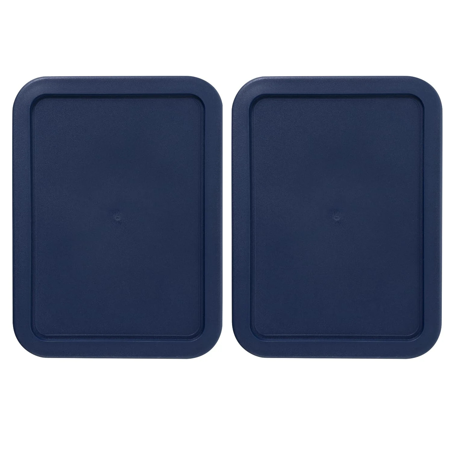 Replacement Lids fits Pyrex 6-Cup Rectangle Glass Cover for 7211-PC Navy 2 Pack