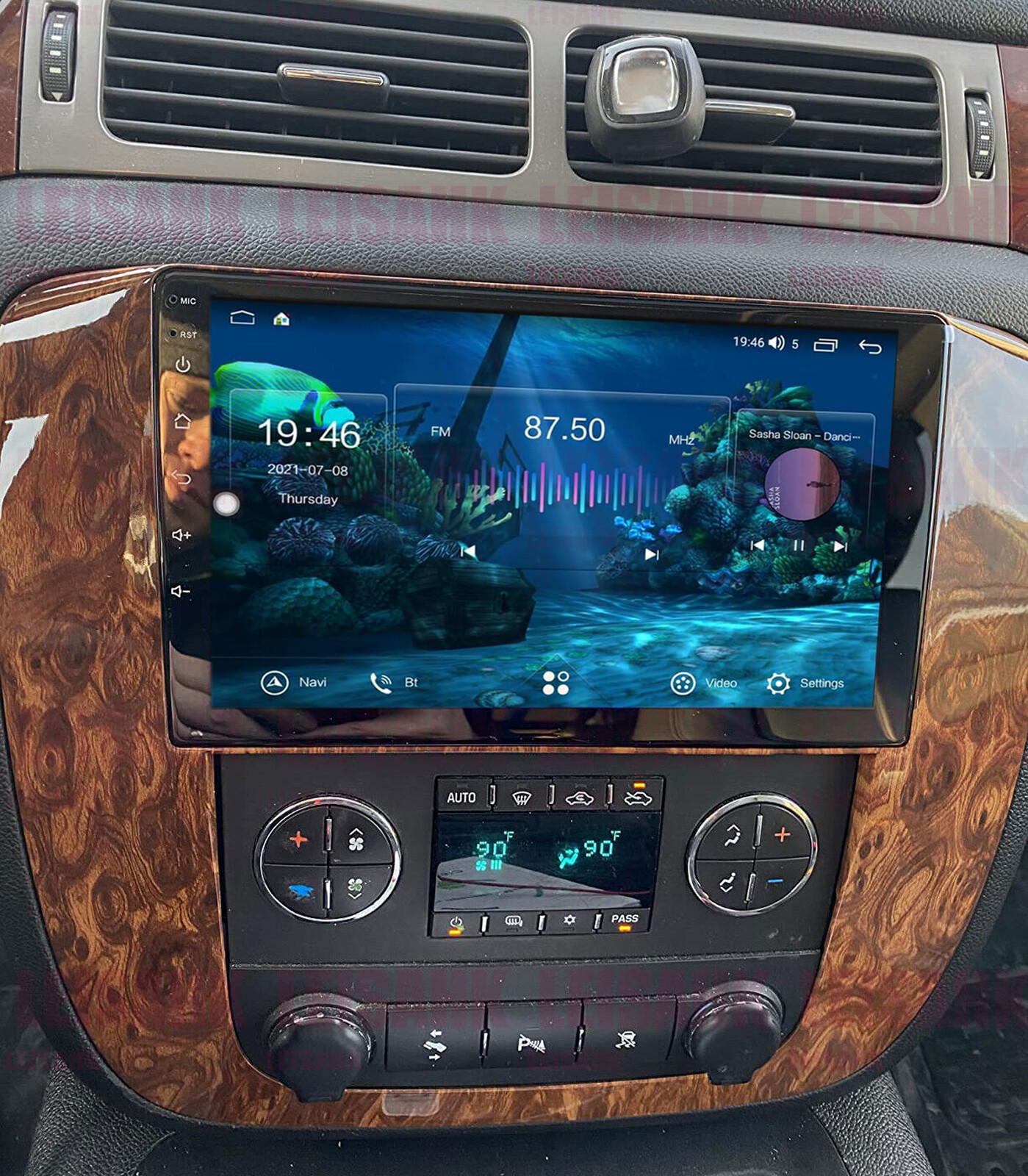 For 2007-2014 Chevy Tahoe Suburban, Wireless CarPlay , Android Car Radio Stereo