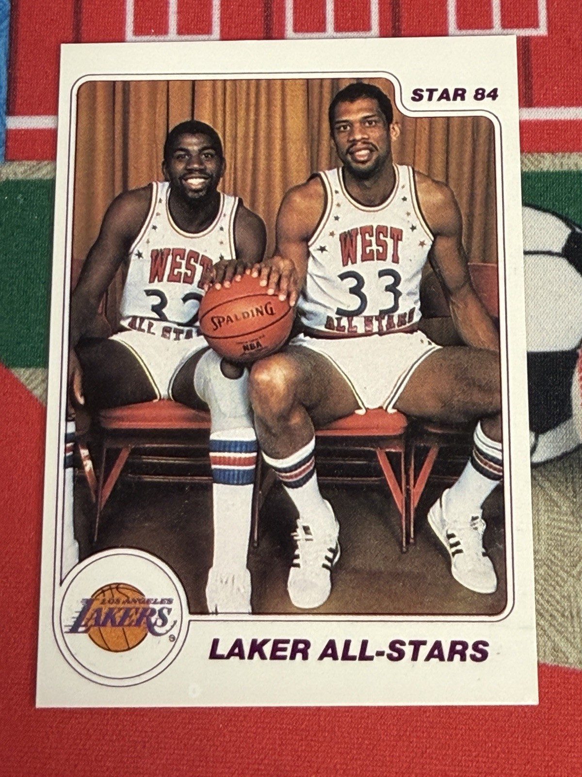 1984-85 Star Arena Set Magic Johnson Kareem Abdul-Jabbar #9 HOF Lakers
