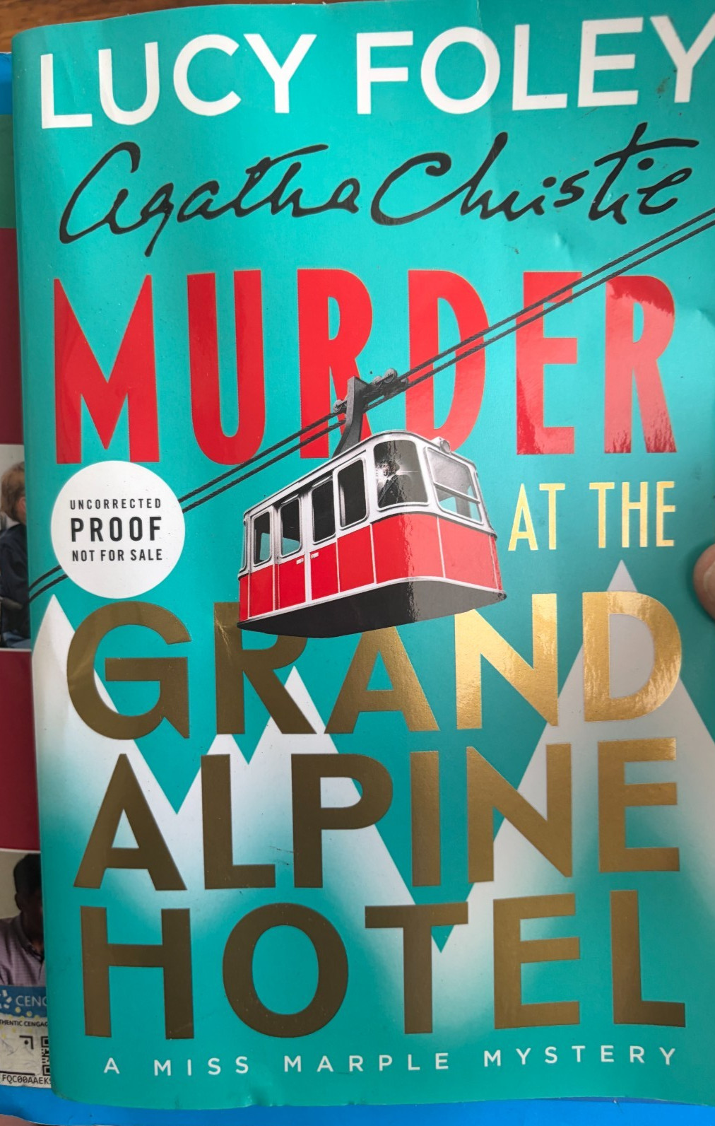 ARC Murder At The Grand Alpine Hotel by Lucy Foley (Agatha Christie)