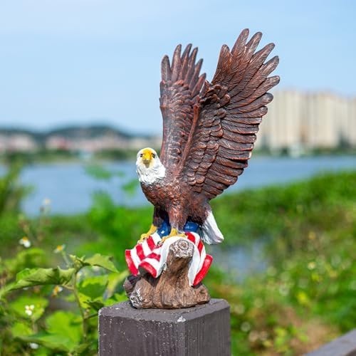 Bald Eagle Statue Outdoor - Large American Eagle Figurine for Garden, Yard...... Bald Eagle Statue Outdoor - Large American Eagle Figurine for Garden, Yard......