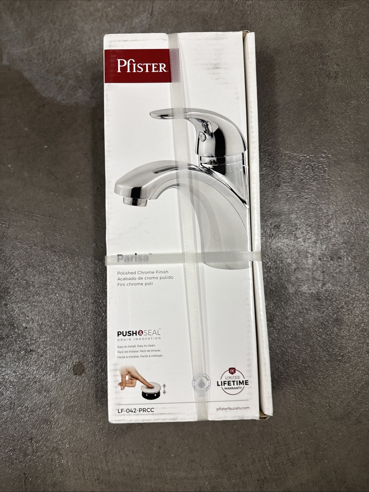 Pfister Parisa 4-in. Centerset Single-Handle Bathroom Faucet in Polished Chrome