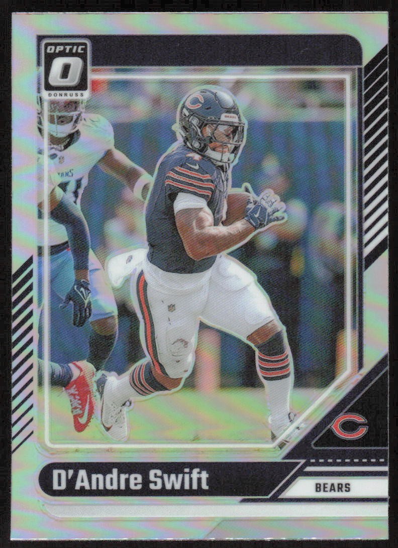 D'Andre Swift 2024 Donruss Optic #34 Holo Chicago Bears