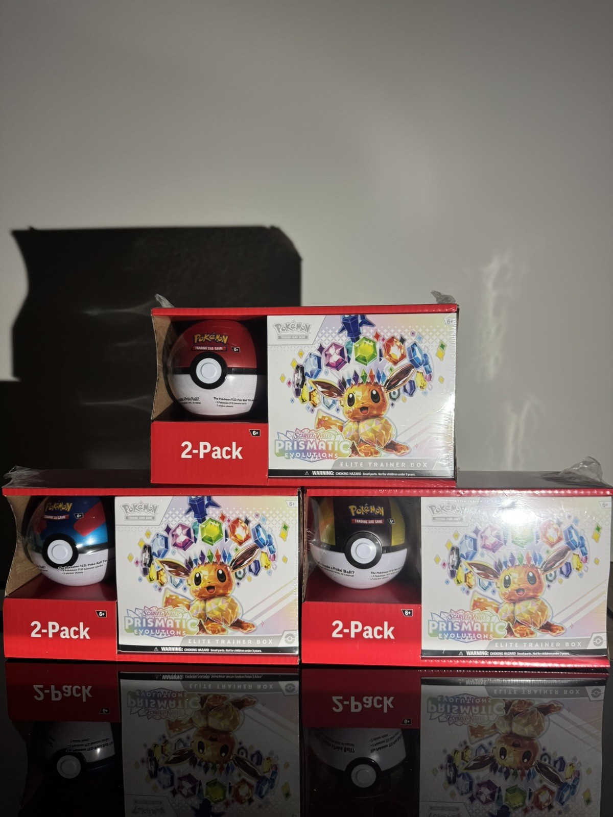 Pokemon Prismatic Evolutions Bundle – 2 Sam’s Club Exclusive ETB + Poke Ball Box