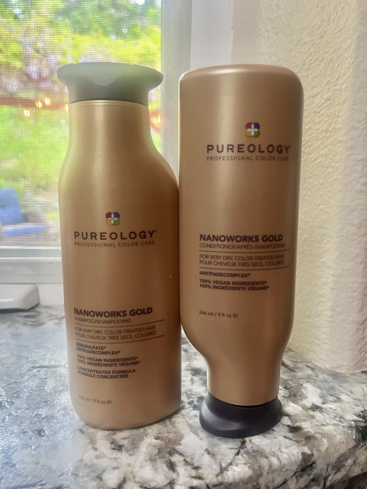 New, Sealed Pureology Nano Works Gold 9 Oz. Shampoo & 9 Oz Conditioner Duo New, Sealed Pureology Nano Works Gold 9 Oz. Shampoo & 9 Oz Conditioner Duo