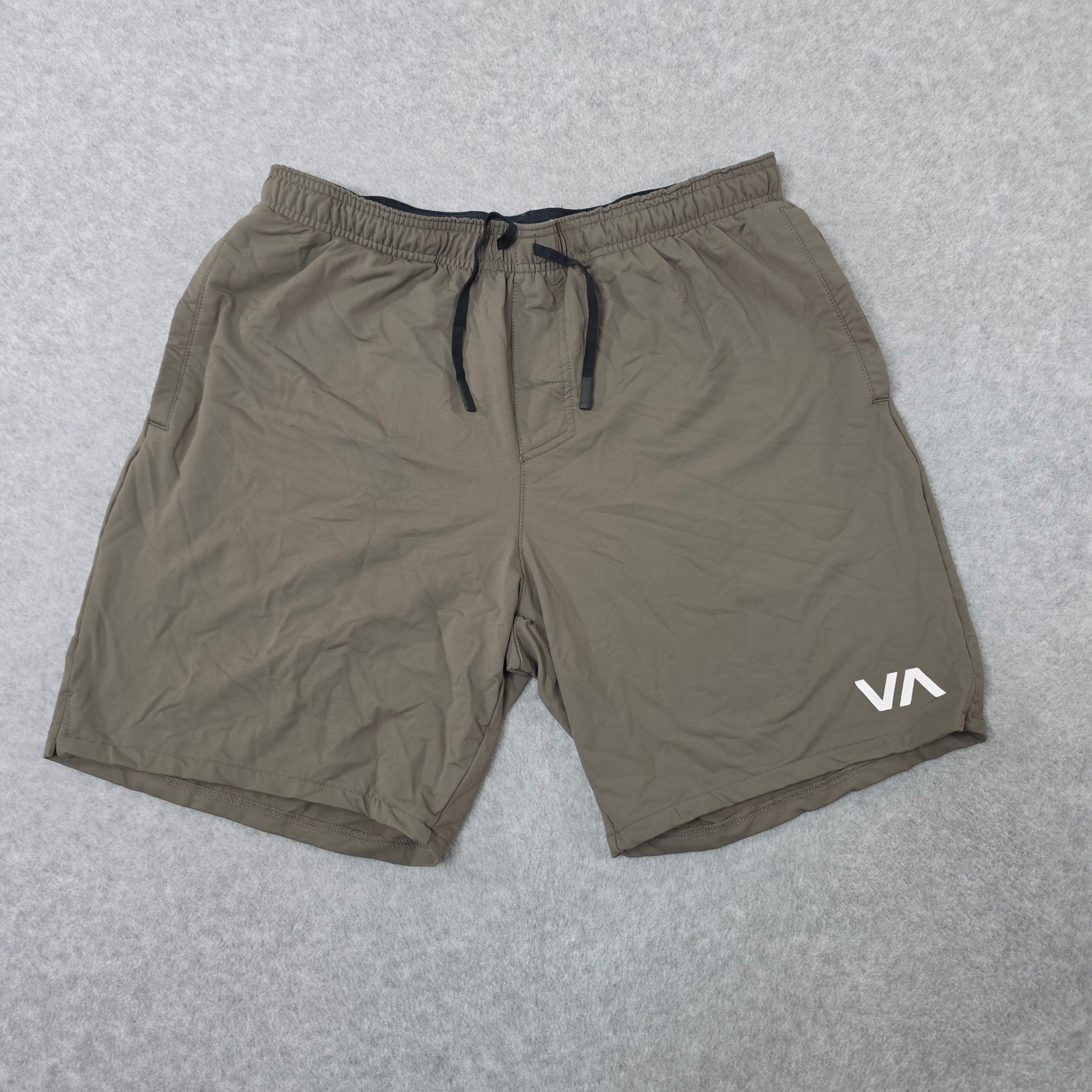 RVCA Sport Mens Yogger Stretch Training Shorts Olive Green Size Large RVCA Sport Mens Yogger Stretch Training Shorts Olive Green Size Large