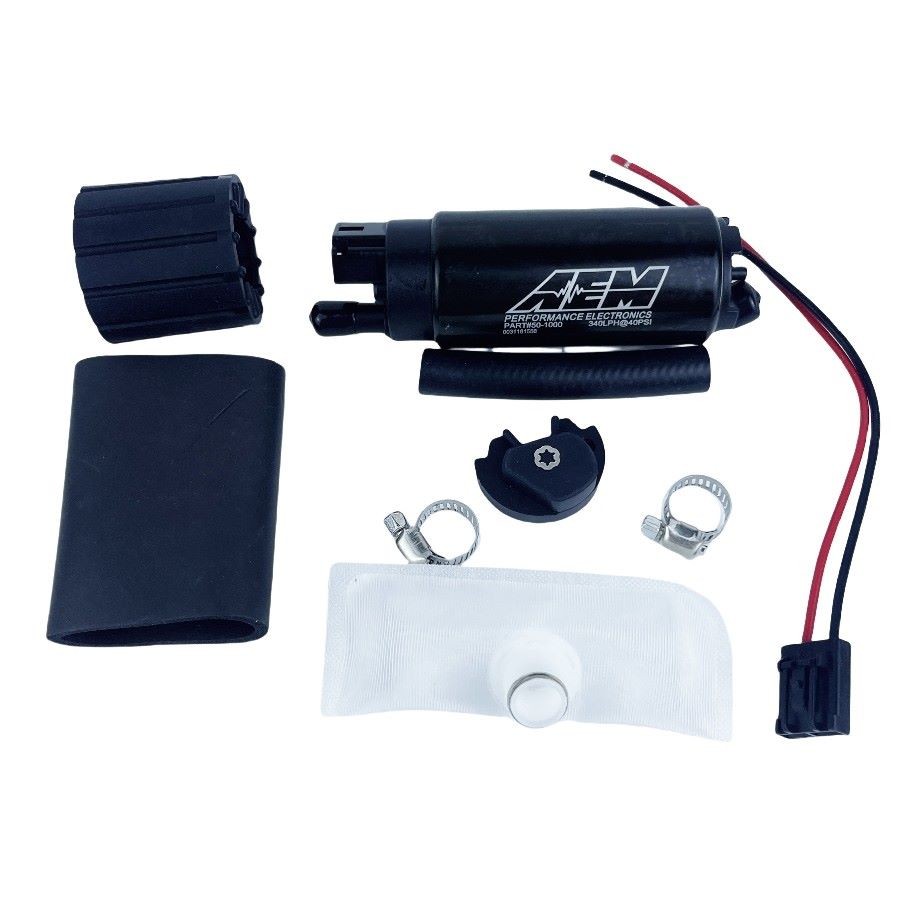 AEM 50-1000 340LPH Intank EFI Fuel Pump w/ Strainer & Install Kit