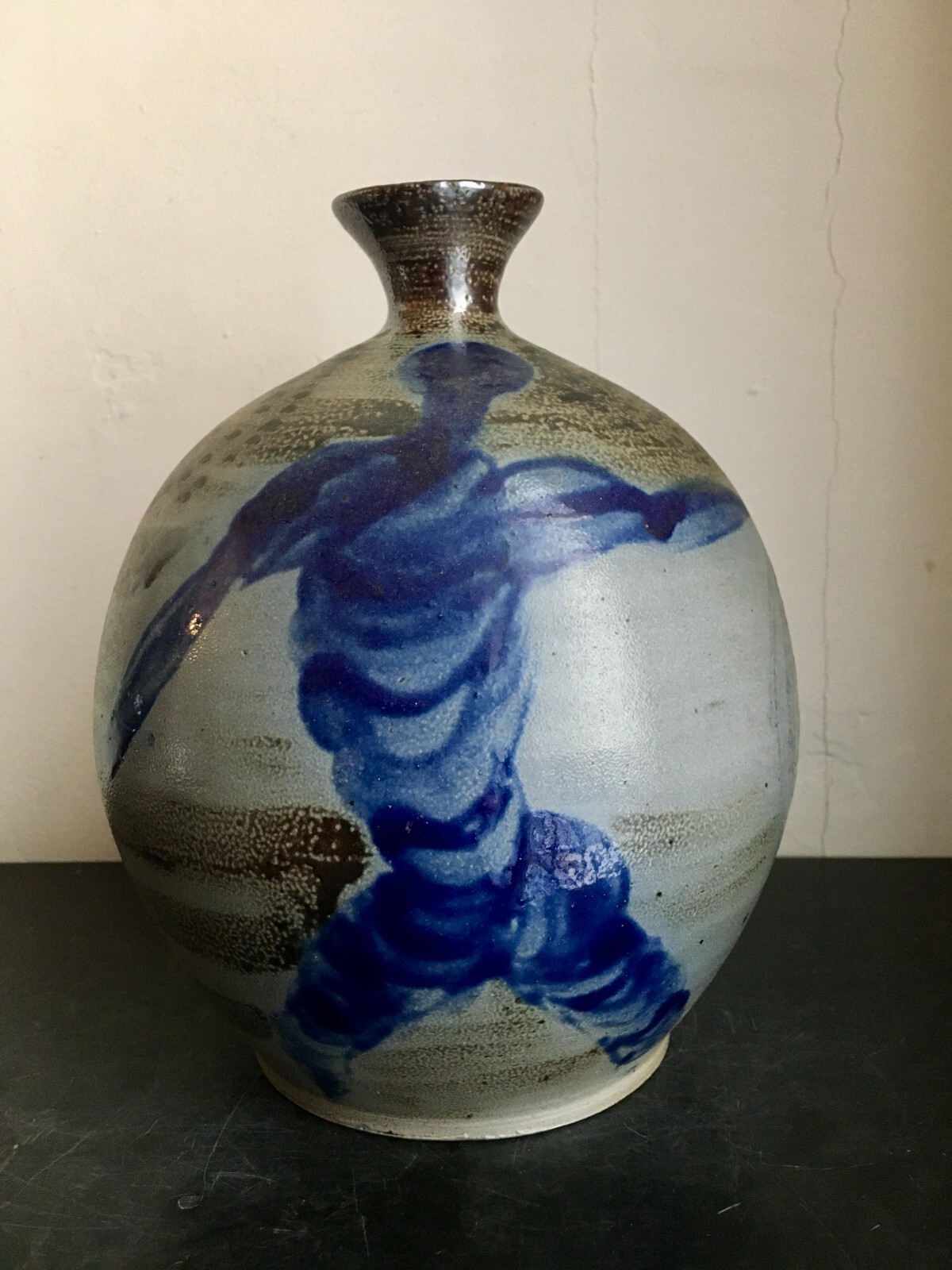 Vase grès art déco 1920/30 design France Vase grès art déco 1920/30 design France