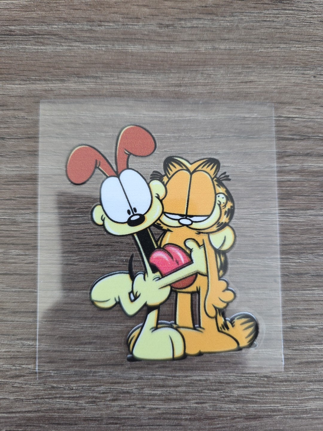 Garfield And Friends Retro Cartoon Raised UV DTF decal 3in X 2.5in Full Color