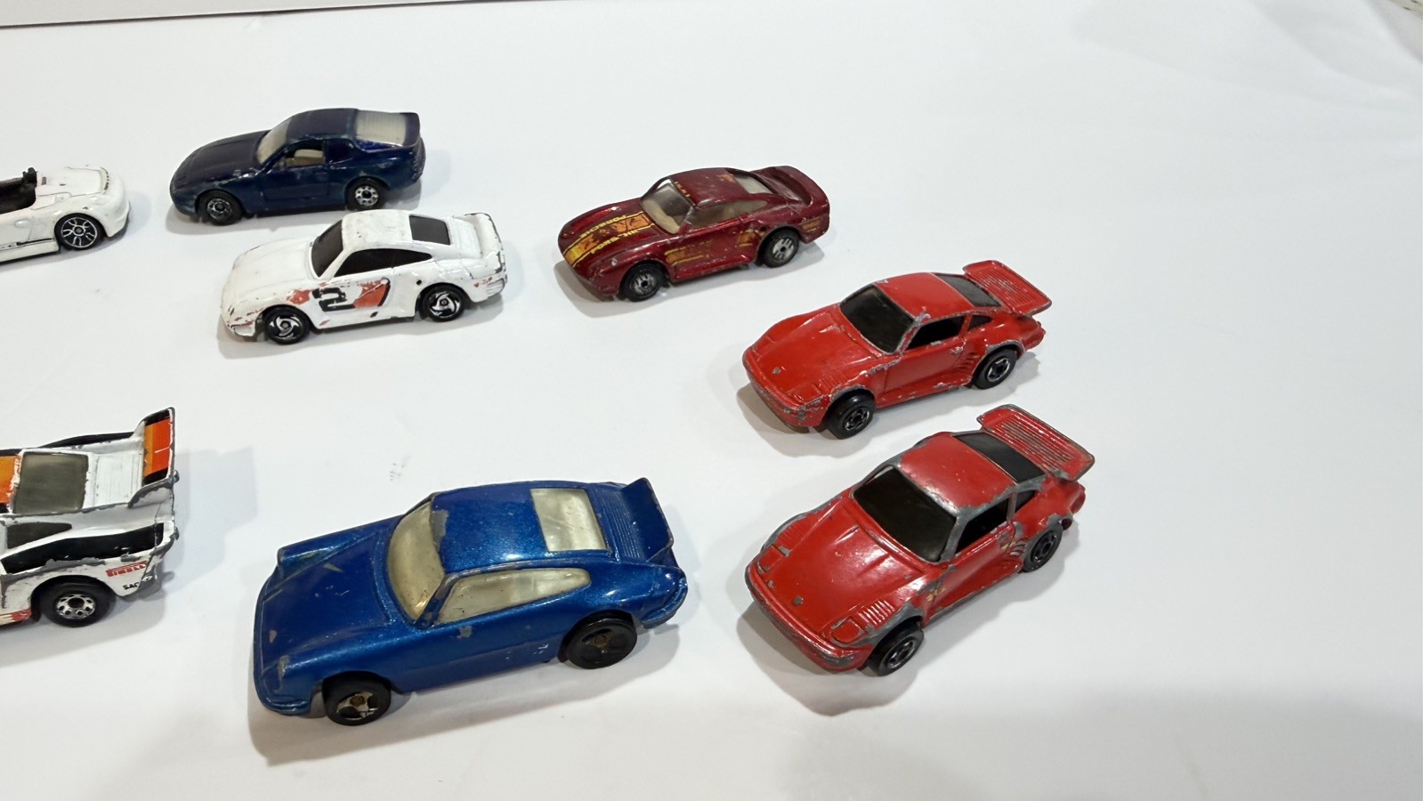Vintage Hot Wheel/matchbox Porsches, Mixed Lot Of 9 , 70s 80s Vintage Hot Wheel/matchbox Porsches, Mixed Lot Of 9 , 70s 80s
