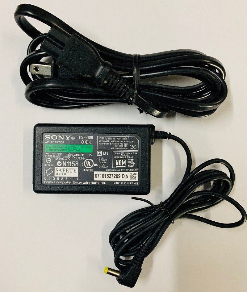 New Official Genuine OEM AC Adapter for Sony PSP 1000, 2000 & 3000 Wall Charger New Official Genuine OEM AC Adapter for Sony PSP 1000, 2000 & 3000 Wall Charger