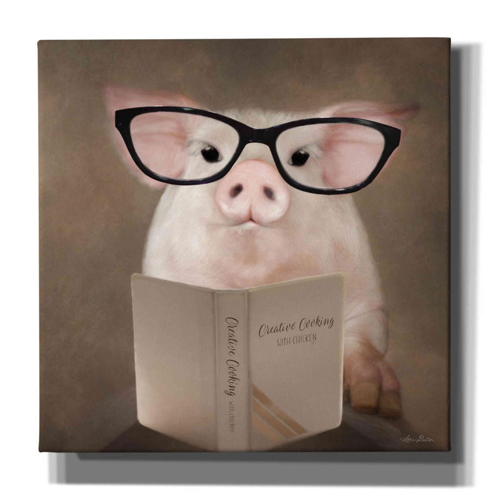 Epic Graffiti \'Creative Cooking Pig\' by Lori Deiter, Canvas Wall Art, 12\ Epic Graffiti \'Creative Cooking Pig\' by Lori Deiter, Canvas Wall Art, 12\