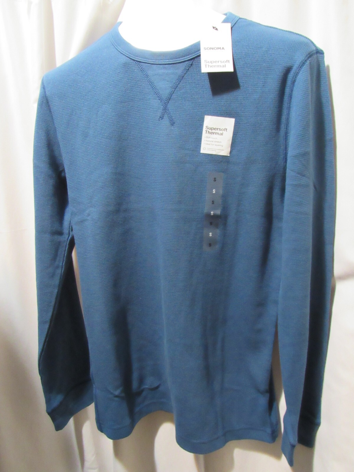 New Sonoma Unisex Super Soft Thermal Shirt, Your Pick Plum or Blue, Varied Sizes
