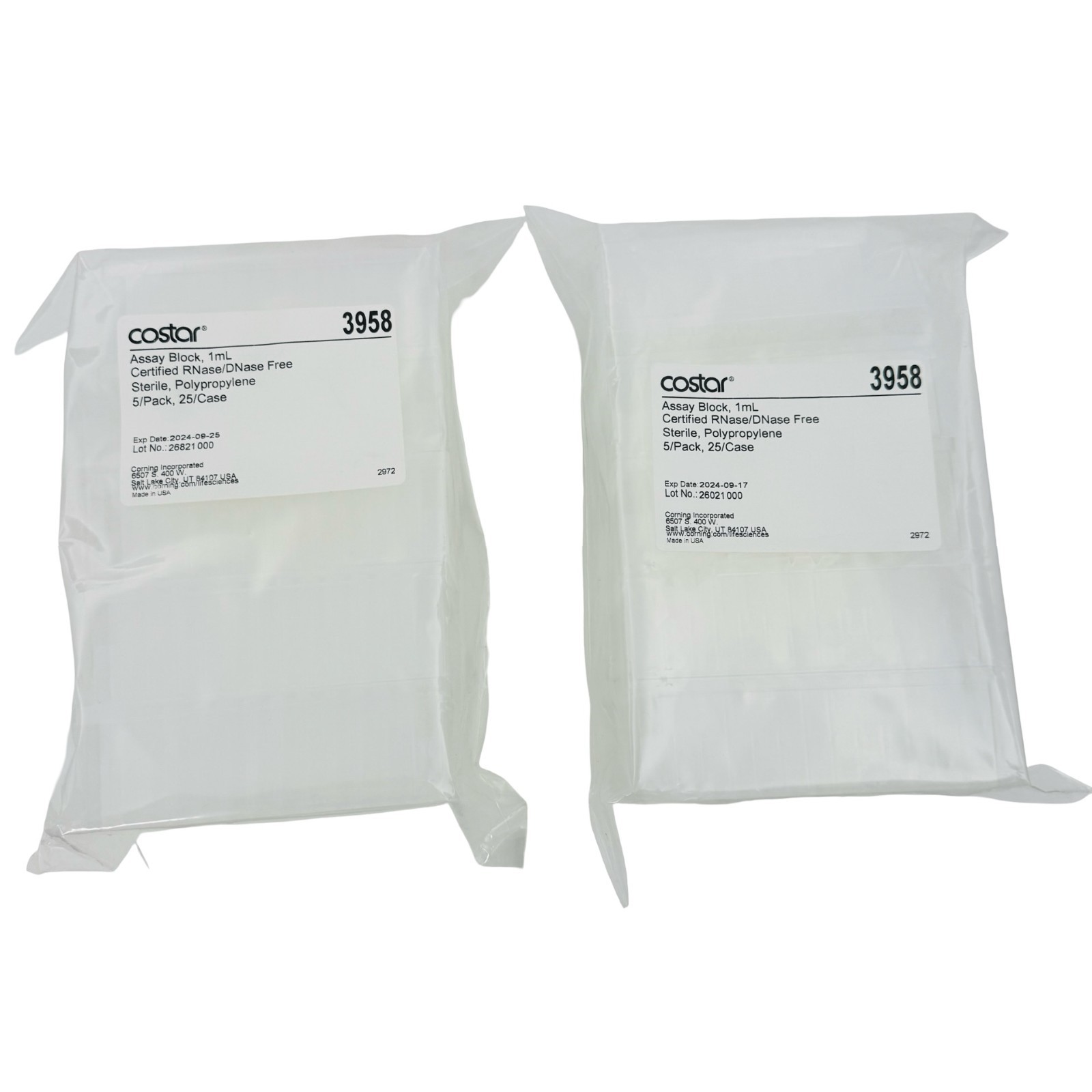 2 Pack Corning Costar 3958 Assay Block 1mL RNase DNase Free EXPIRED 2 Pack Corning Costar 3958 Assay Block 1mL RNase DNase Free EXPIRED