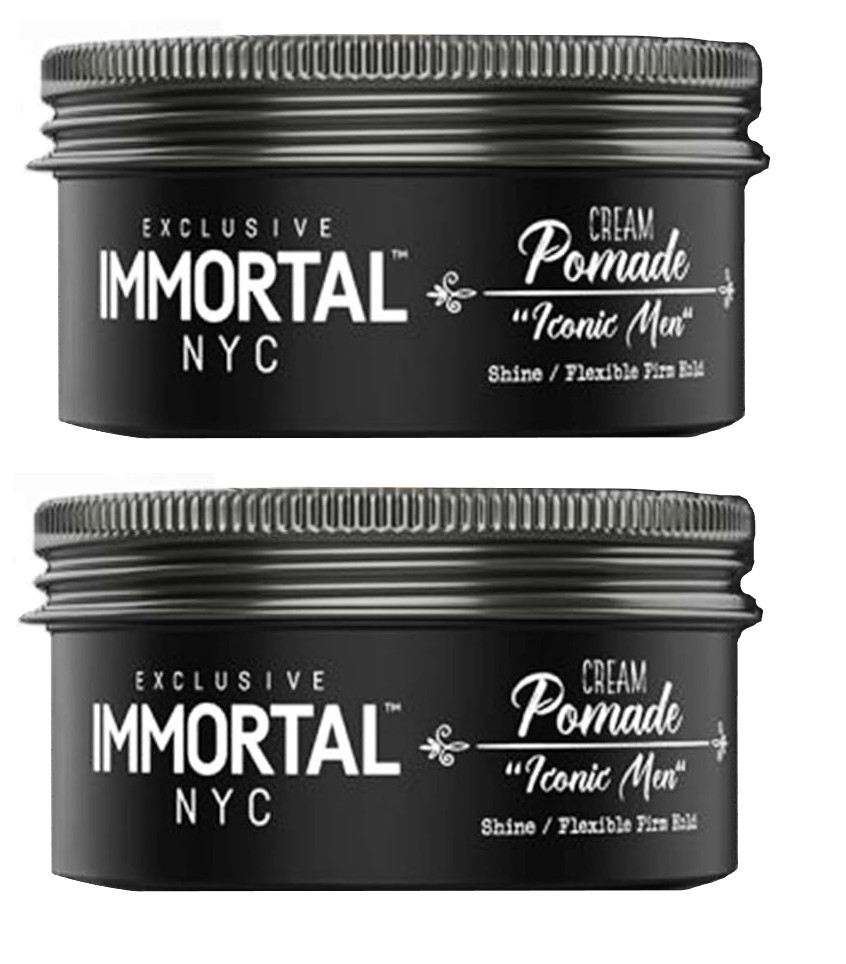 Immortal NYC Cream Pomade Shine/Firm Hold 150ml  ( 2 Pack  ) |  Iconic Men