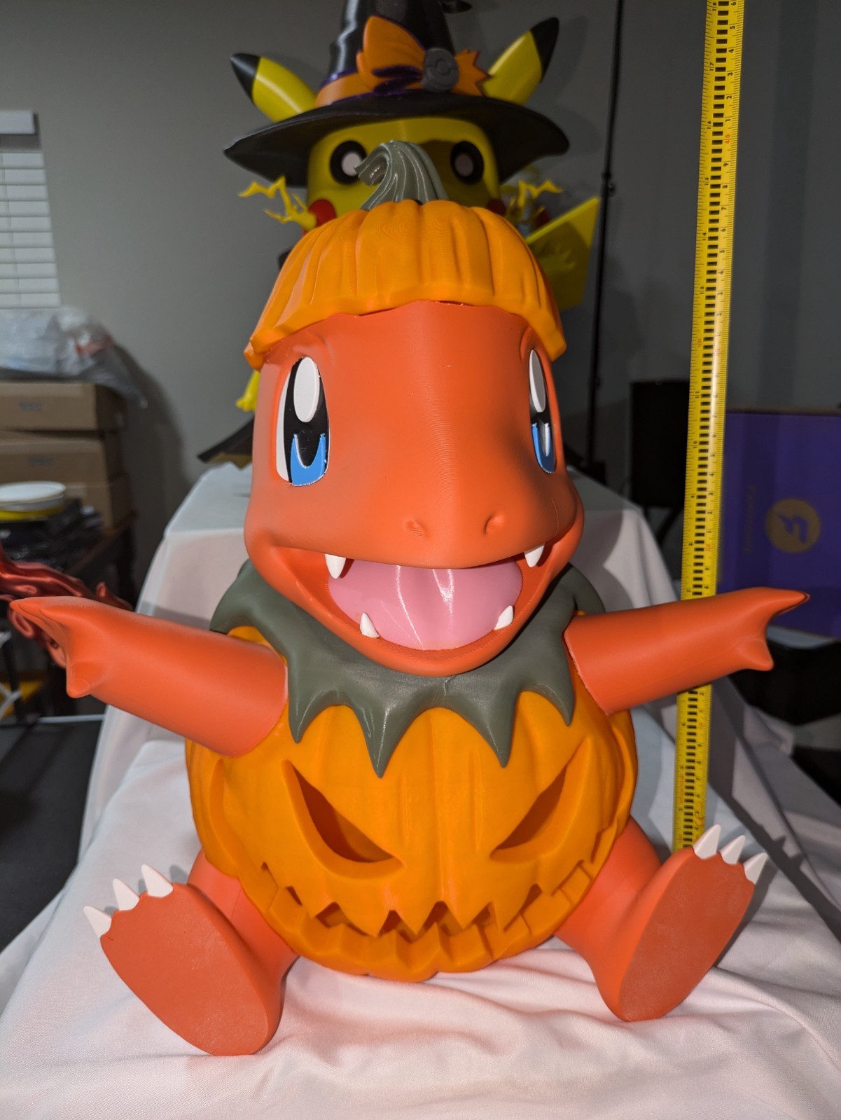 Life Size Charmander Pumpkin Halloween 3D Printed Pokémon Inspired Decor