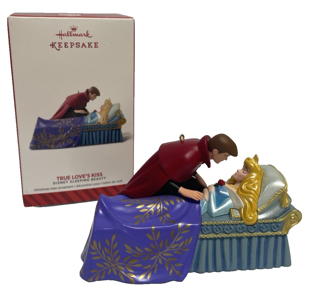 2014 Hallmark Disney Aurora Sleeping Beauty True Love's Kiss Ornament & Box 2014 Hallmark Disney Aurora Sleeping Beauty True Love's Kiss Ornament & Box