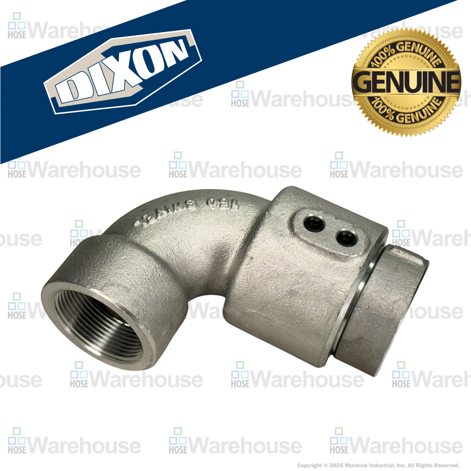 Genuine Dixon 15030FXFAL 90° Swivel Joint – Aluminum, 1½\ Genuine Dixon 15030FXFAL 90° Swivel Joint – Aluminum, 1½\