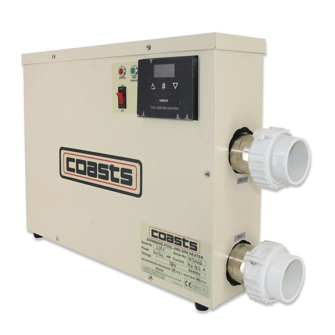 11KW Electric Pool & SPA Heater, Constant Temperature Water Heating System-