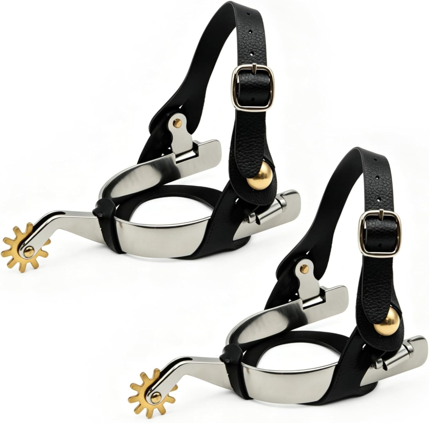1 Set Spurs for Cowboy Boots, Men Stainless Steel Stylish Horse Spurs 1 Set Spurs for Cowboy Boots, Men Stainless Steel Stylish Horse Spurs