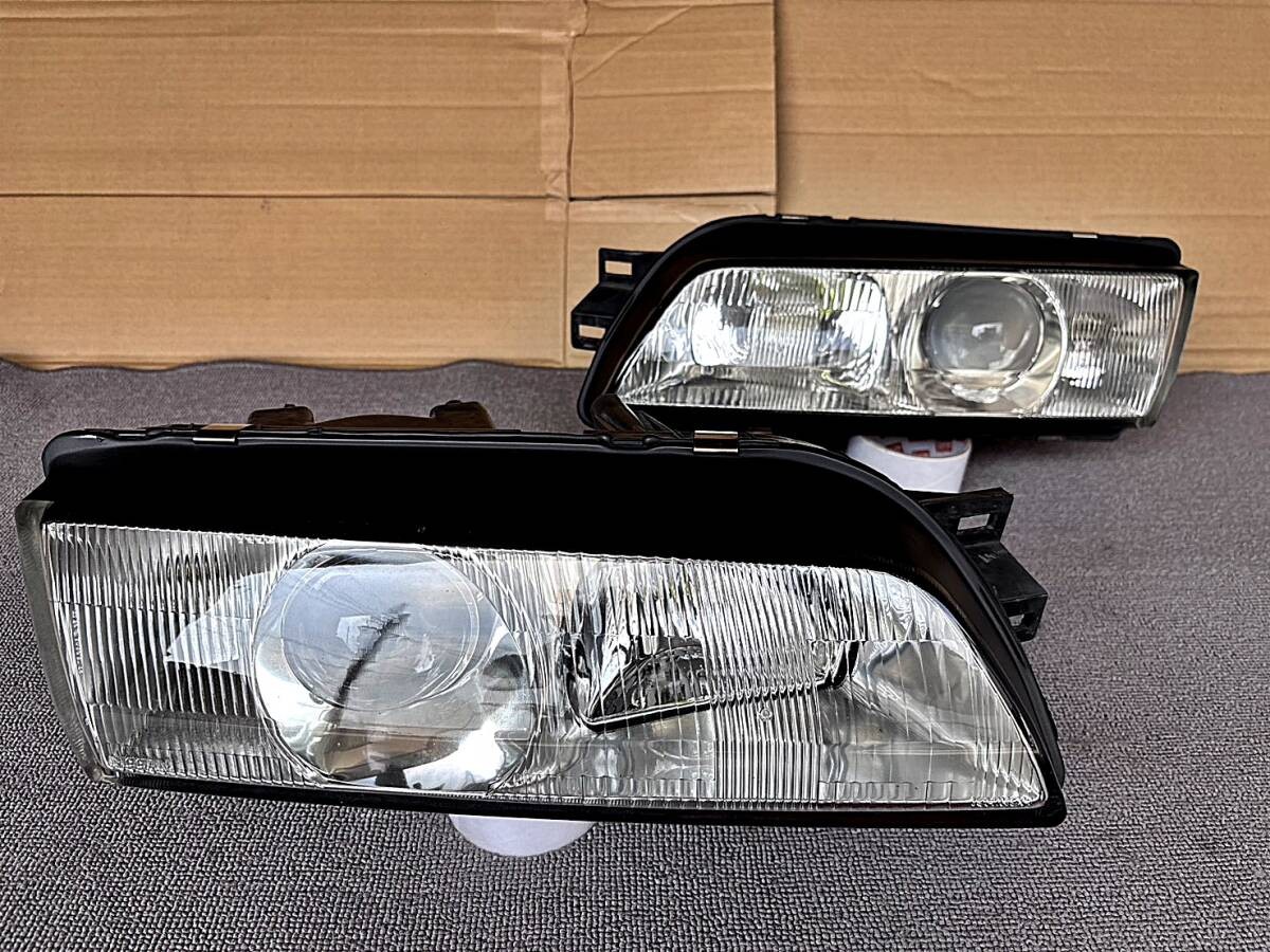 Junk JDM NISSAN Skyline GT-R BNR32 R32 HID Xenon Headlight LR Set Projector